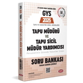  GYS Tapu Müdürü ve Tapu Sicil Müdür Yardımcısı Soru Bankası Data Yayınları 2025