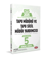  GYS Tapu Müdürü ve Tapu Sicil Müdür Yardımcısı 5 Deneme Sınavı Data Yayınları 2025