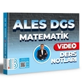 ALES DGS Matematik Video Ders Notları Benim Hocam Yayınları 2024