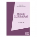 Hukuki Mütalaalar Cilt: VIII - Abuzer Kendigelen