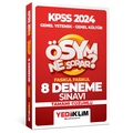  KPSS Genel Yetenek Genel Kültür 8 Fasikül Deneme Yediiklim Yayınları 2024