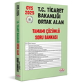  GYS T.C. Ticaret Bakanlığı Tamamı Çözümlü Ortak Alan Soru Bankası Editör Yayınları 2025