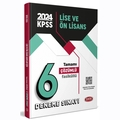  KPSS Lise ve Ön Lisans Tamamı Çözümlü 6 Fasikül Deneme Sınavı Data Yayınları 2024