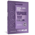  DGS Sayısal-Sözel Yetenek Çek Kopart Yaprak Test Yediiklim Yayınları 2027