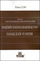  Hakimin Davaya Bakmaktan Yasaklılığı ve Reddi - Ömer Çon