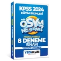 KPSS Eğitim Bilimleri 8 Fasikül Deneme Yediiklim Yayınları 2024