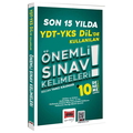  Son 15 Yılda YDT YKS Dilde Kullanılan Önemli Sınav Kelimeleri Yargı Yayınları