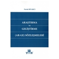  Araştırma ve Geliştirme(Ar–Ge) Sözleşmeleri - Faruk Dıvarcı