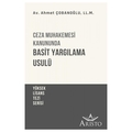 Ceza Muhakemesi Kanununda Basit Yargılama Usulü - Ahmet Çobanoğlu