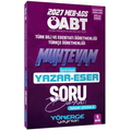  ÖABT MEB-AGS Türk Dili Edebiyatı Türkçe Öğretmenliği Muhtevam Yazar Eser Soru Bankası Yönerge Yayınları 2027